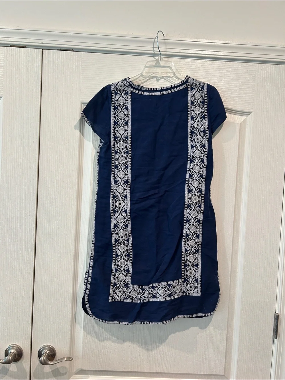 Vineyard Vines Navy Blue Embroidered Swim Coverup